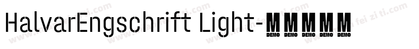 HalvarEngschrift Light字体转换